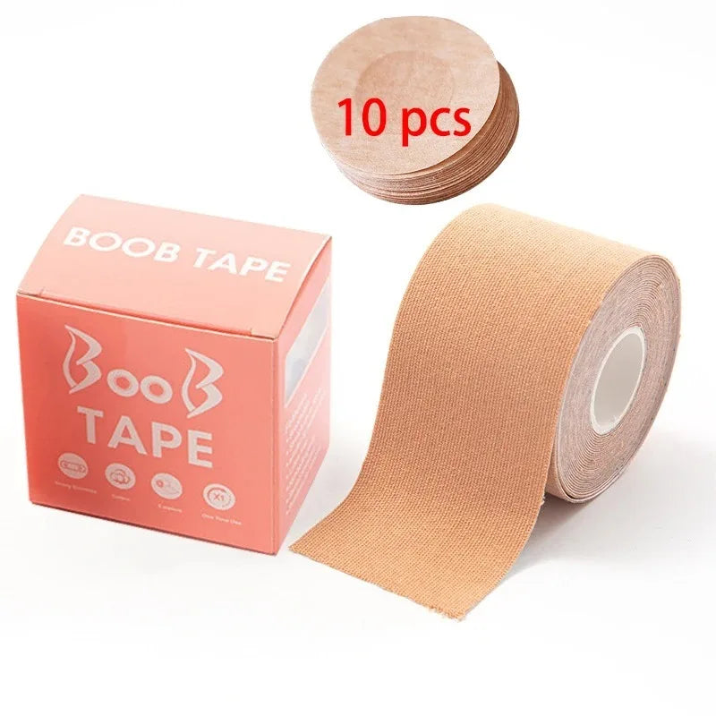 Boob Tape Bras Women Adhesive Invisible Bra Nipple Pasties 