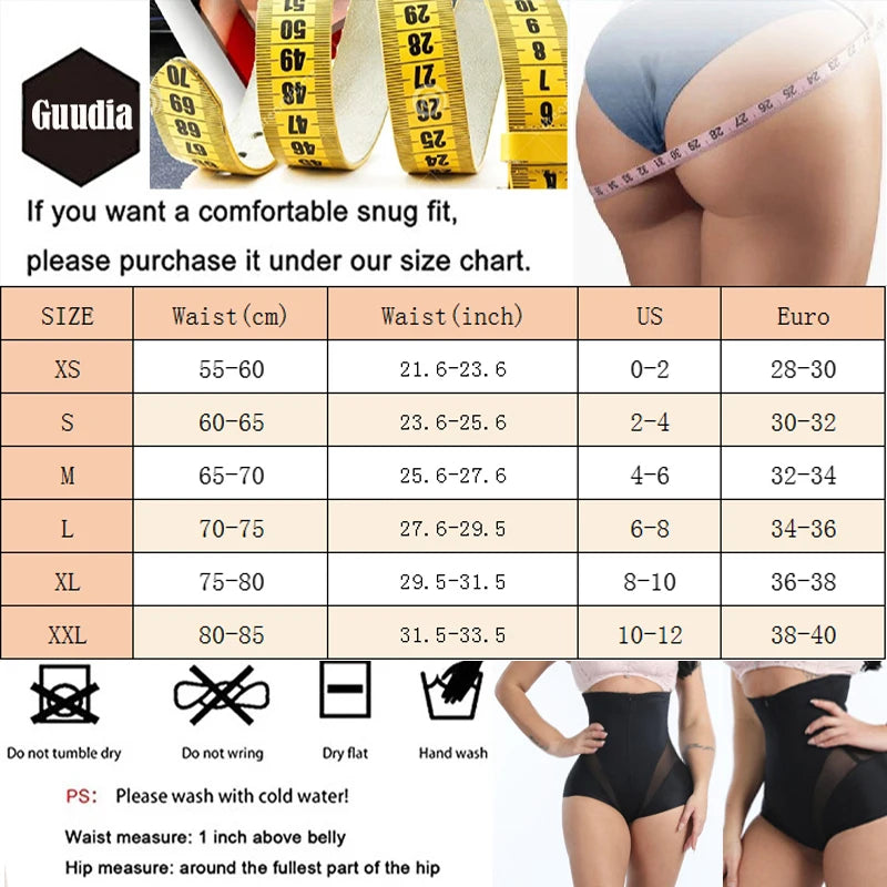Sexy Shaperwear Women High Waist Trainer Body Shaper Tummy Slim Control Body Shape Belly Underwear Briefs Zipper Panty