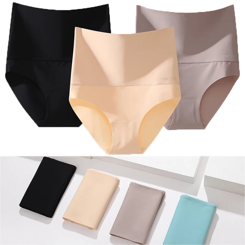 Bodyshaper High Waist Seamless Panties Women Underwear Anti-Bacteria Soft Crotch Briefs for Female Intimates Lingerie Shapewear