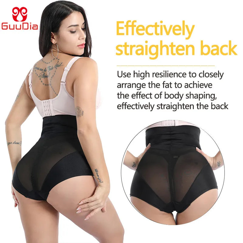 Sexy Shaperwear Women High Waist Trainer Body Shaper Tummy Slim Control Body Shape Belly Underwear Briefs Zipper Panty