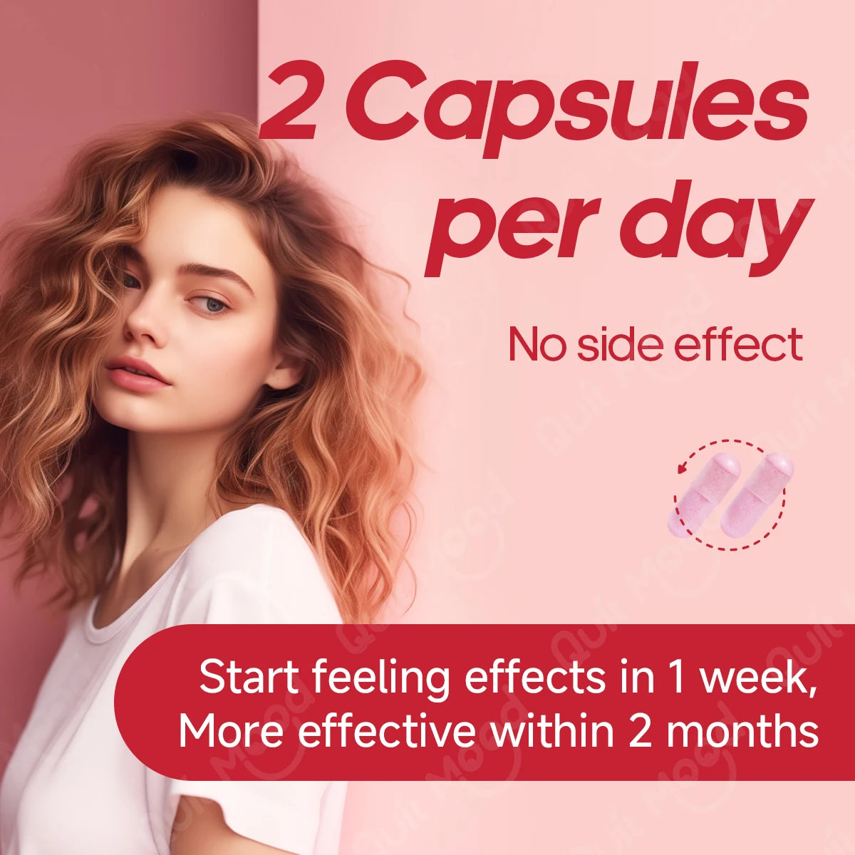 Quitmood Queen'S Female-Focused Once-Daily Women'S Complete V- Probiotics for Women - Ph Balance, Odor Control, Yeast & Flora