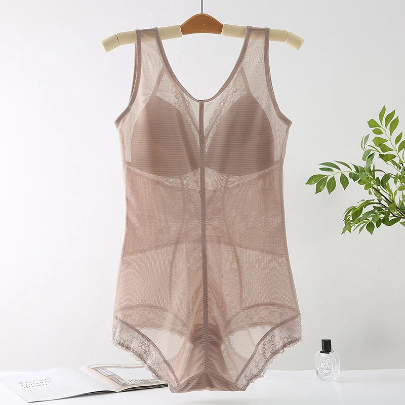 Luxury Shapewear Laced Mesh Bodysuit