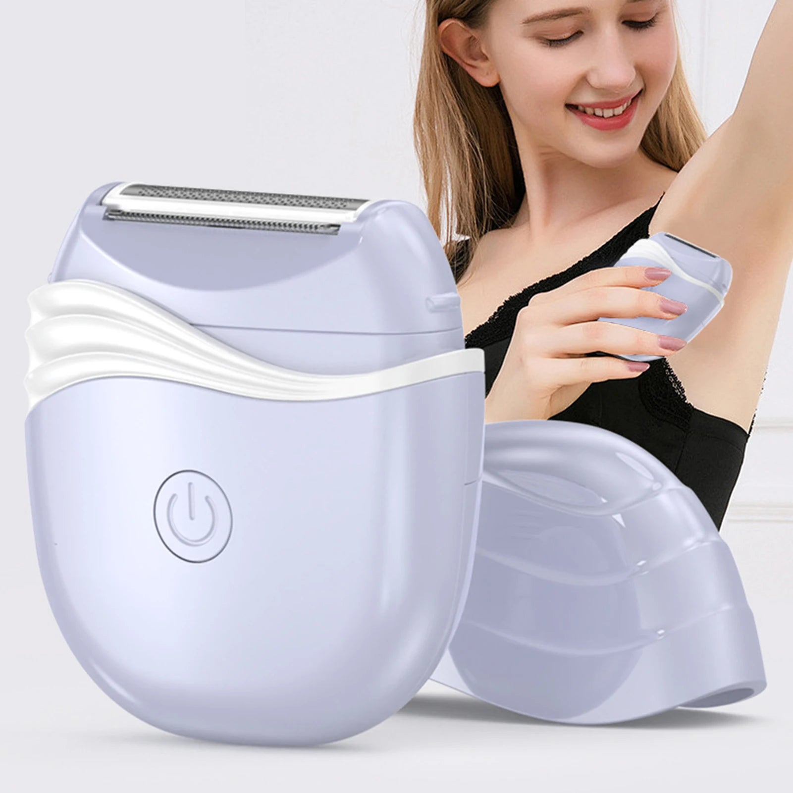 Women Electric Razors Bikini Trimmer for Private Area Wireless Face Shavers Hair Remover Underarms Legs Ladies Body Trimmer