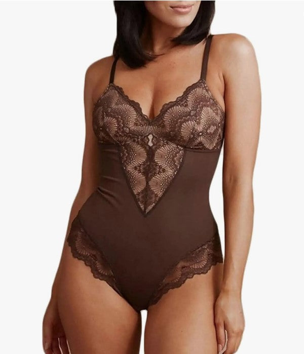 Shapewear Laced Body Compression Suit