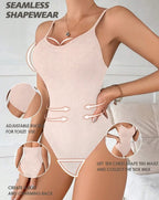 Women Shapesculpt Tummy Control Shapewear Bodysuit Butt Lifter Full Body Shaper Skinny Seamless Waist Trainer with Built in Bra