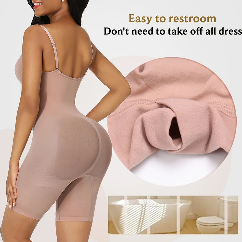 Seamless Bodysuit Compression Open Crotch Shapewear Women Push up Fajas Colombianas Corset Slimming Butt Lifter Full Body Shaper