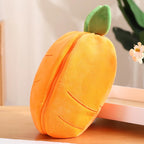 18CM Creative Carrot Strawberry Bag Transform to Rabbit Plush Toys Lovely Long Ears Bunny Stuffed Soft Doll Kawaii Kids Gifts