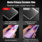 3Pcs Matte Ceramic Privacy Screen Protector for  Galaxy S21 S20 S22 S23 S24 Ultra Note 20 10 S8 S9 S10 plus anti Spy Film