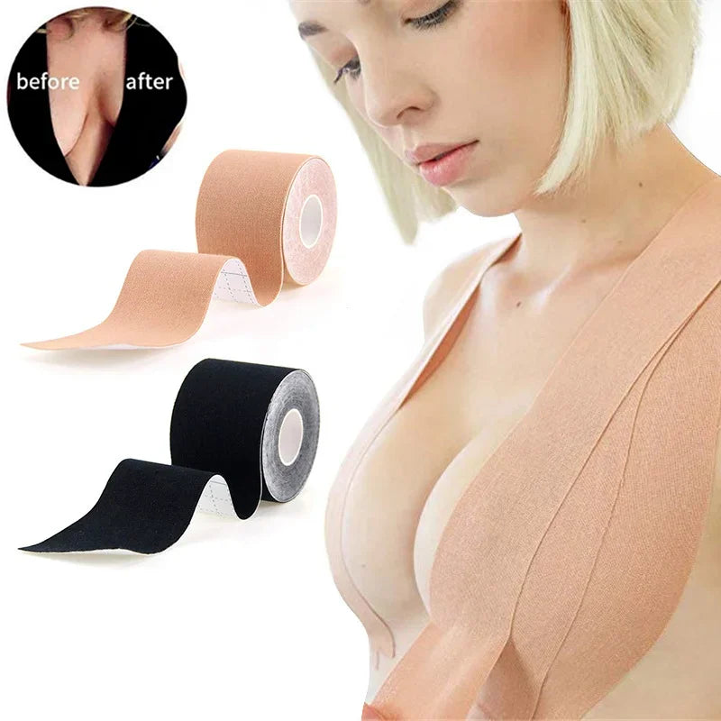 Boob Tape Bras Women Adhesive Invisible Bra Nipple Pasties 