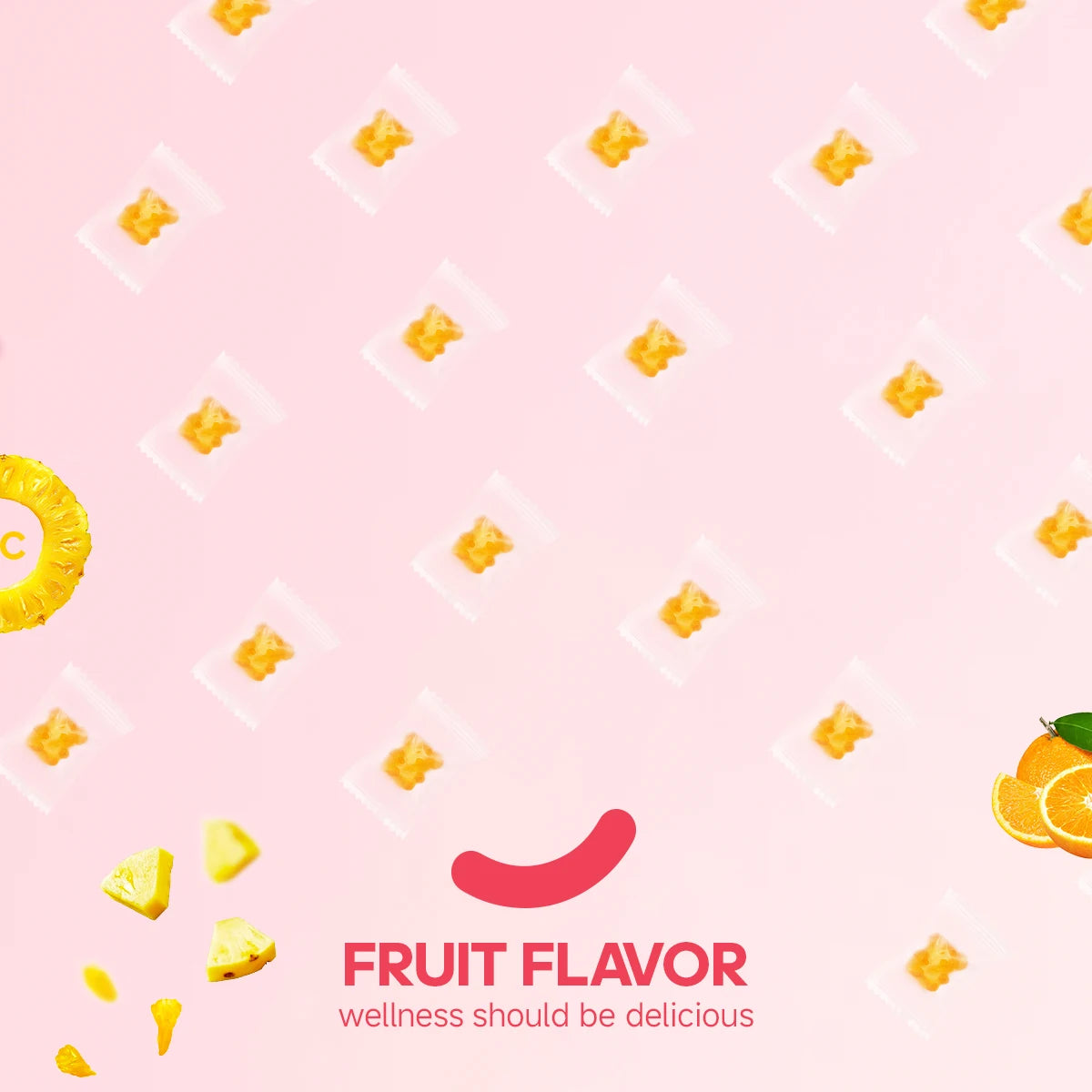 Quitmood Women'S Probiotics Feminine Ph Balance Gummies -Hawaiian Pineapple - Individual Package Vitamin C